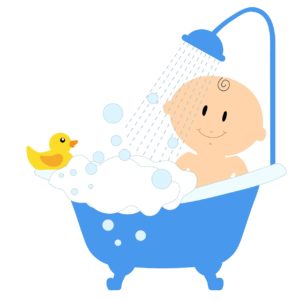 赤ちゃん、お風呂